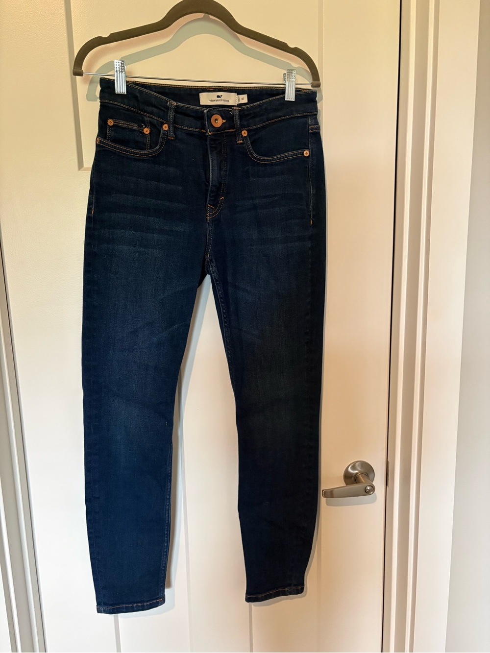 Vineyard Vines High Rise Skinny Dark Wash Jeans - 27